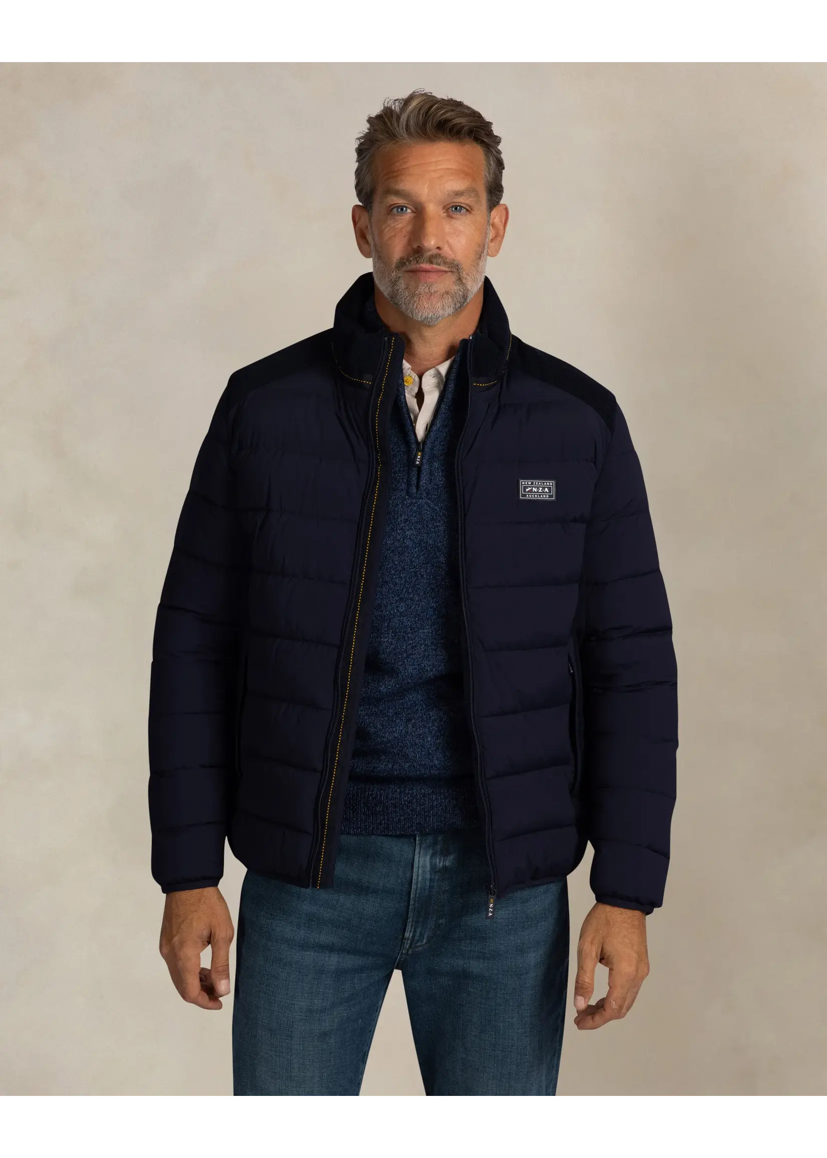NEW ZEALAND AUCKLAND JACKET PADDED OXFORD NAVY 26HN801/2664