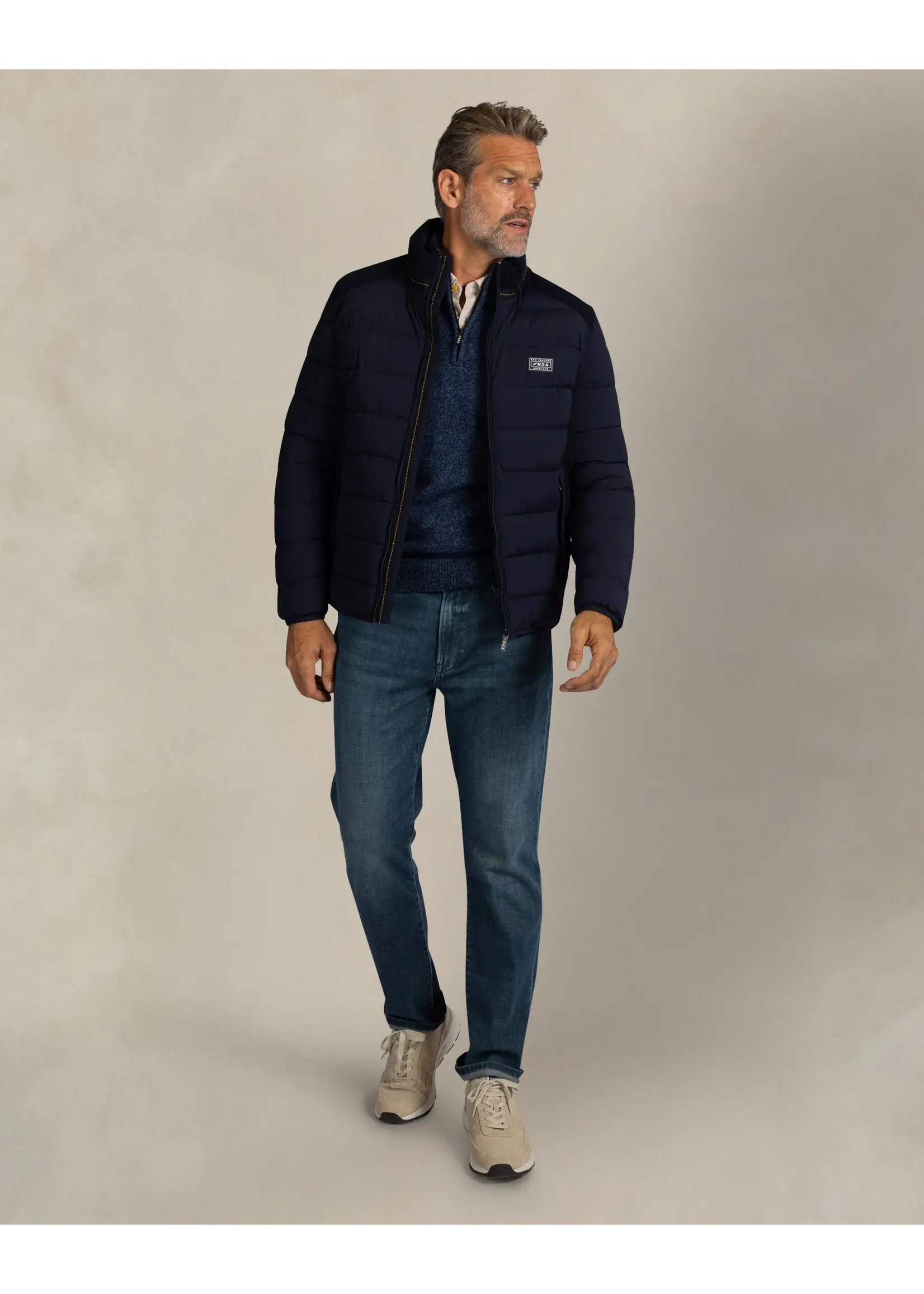 NEW ZEALAND AUCKLAND JACKET PADDED OXFORD NAVY 26HN801/2664