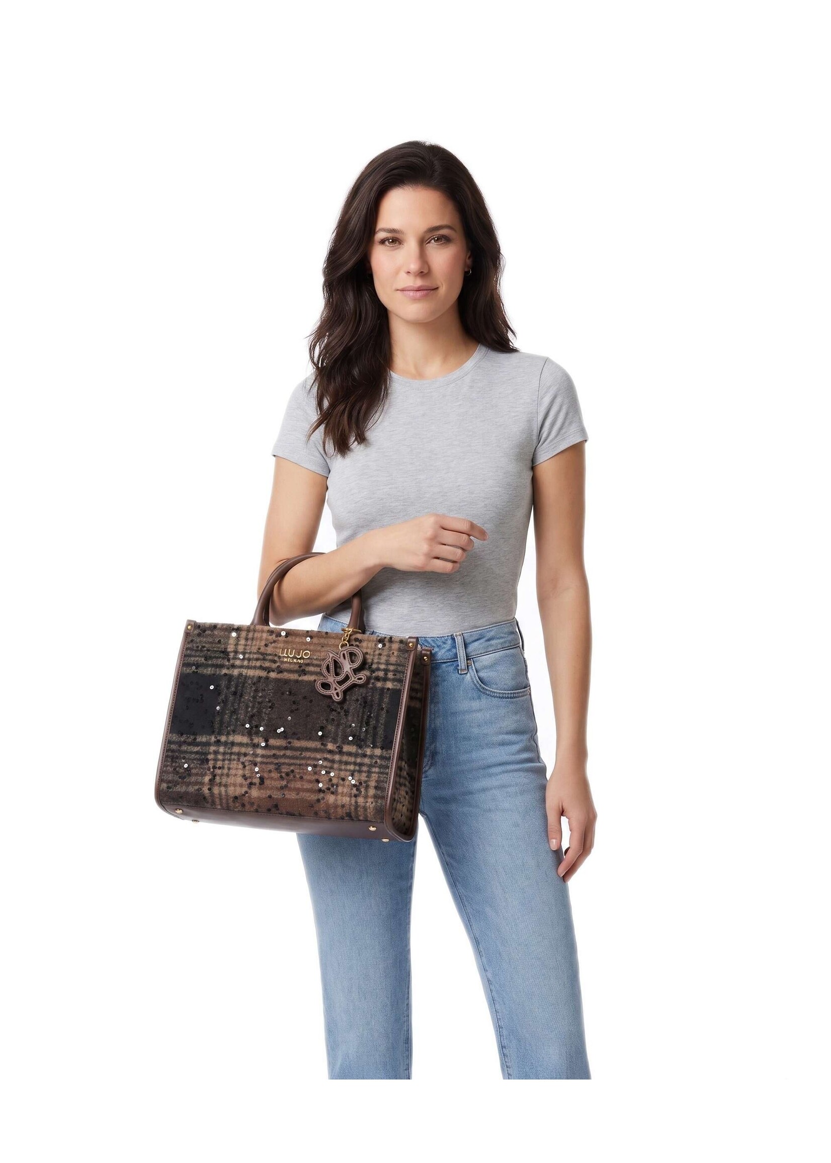 LIU JO RIDHI SHOPPING BAG AF6206-T759A/00533 T.MORO
