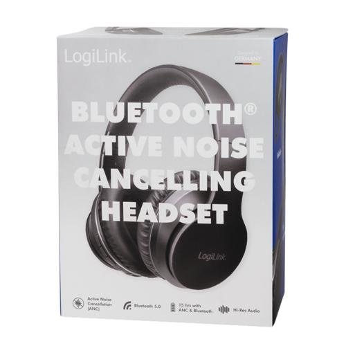 Logilink LogiLink BT0053 hoofdtelefoon/headset Draadloos Hoofdband Muziek Bluetooth Zwart