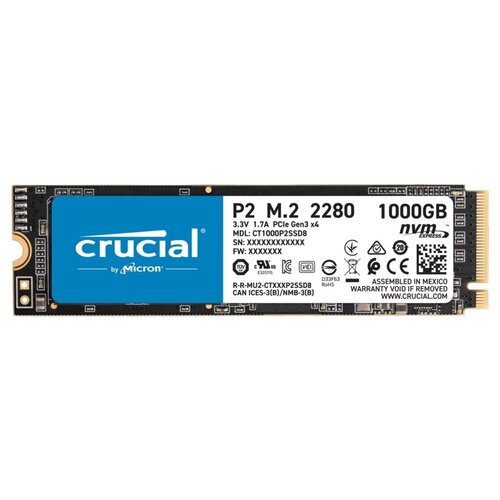 Crucial P2 M.2 1000 GB PCI Express 3.0 NVMe