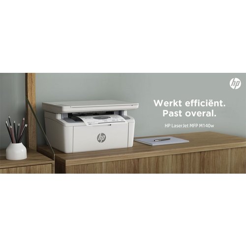 Hewlett Packard HP LaserJet MFP M140w printer, Zwart-wit, Printer voor Kleine kantoren, Printen, kopiëren, scannen, Scannen naar e-mail; Scannen naar pdf; Compact for