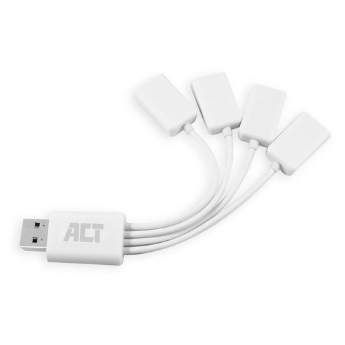 ACT AC6210 interface hub USB 3.2 Gen 1 (3.1 Gen 1) Type-A 480 Mbit/s Wit