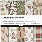 Creotime Design Paper Pad - Brown/Red