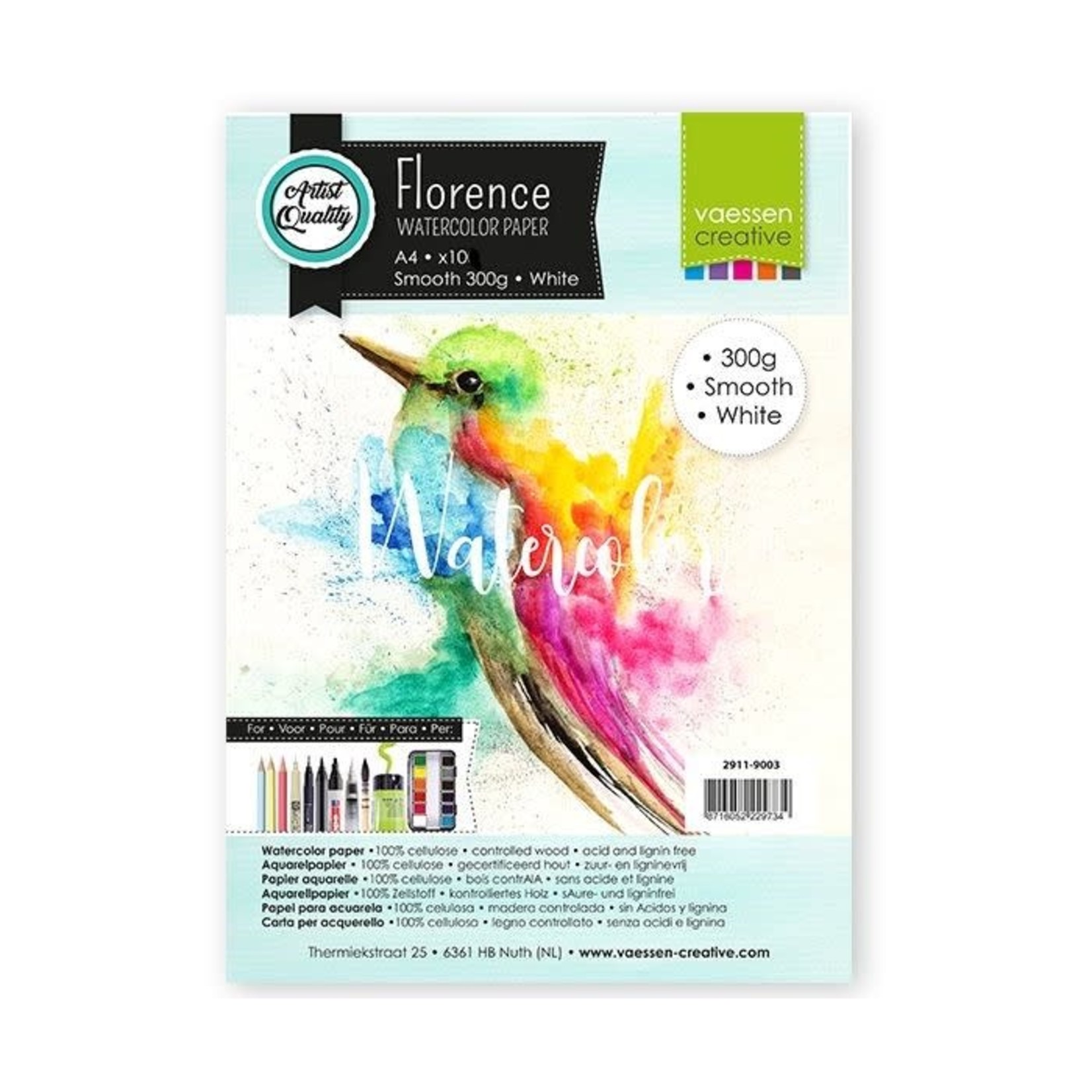 Veassen Creative Florence - Watercolor Paper - Smooth 300g (10vellen)