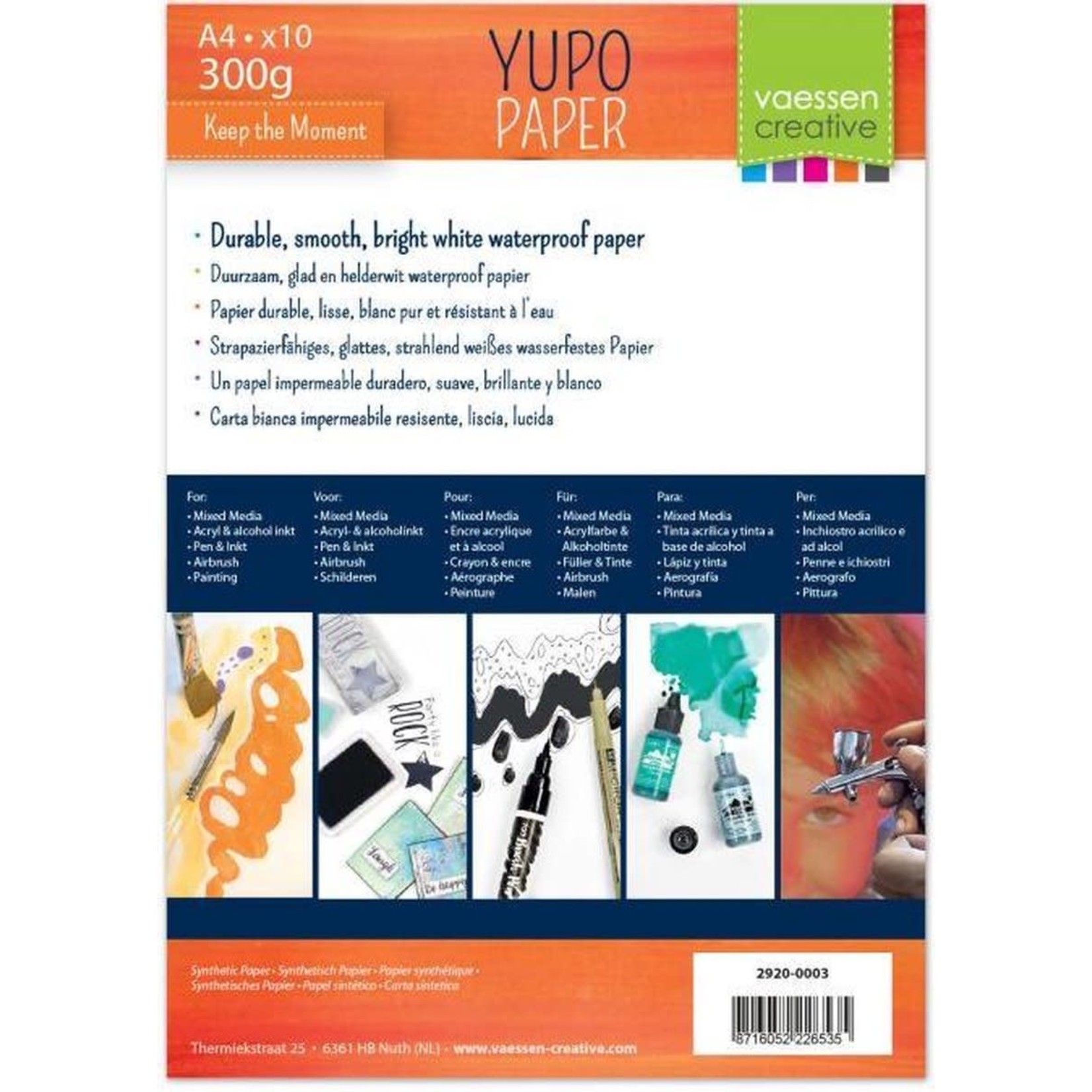 Vaessen Creative Yupo Papier - A4 (10 Vellen)