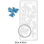 Vaessen Creative Peeloffstickers - 3d Vlinders - Blauw