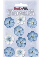 Hobbyfun Hobbyfun - Florella - Bloemen Blauw 2.5 cm