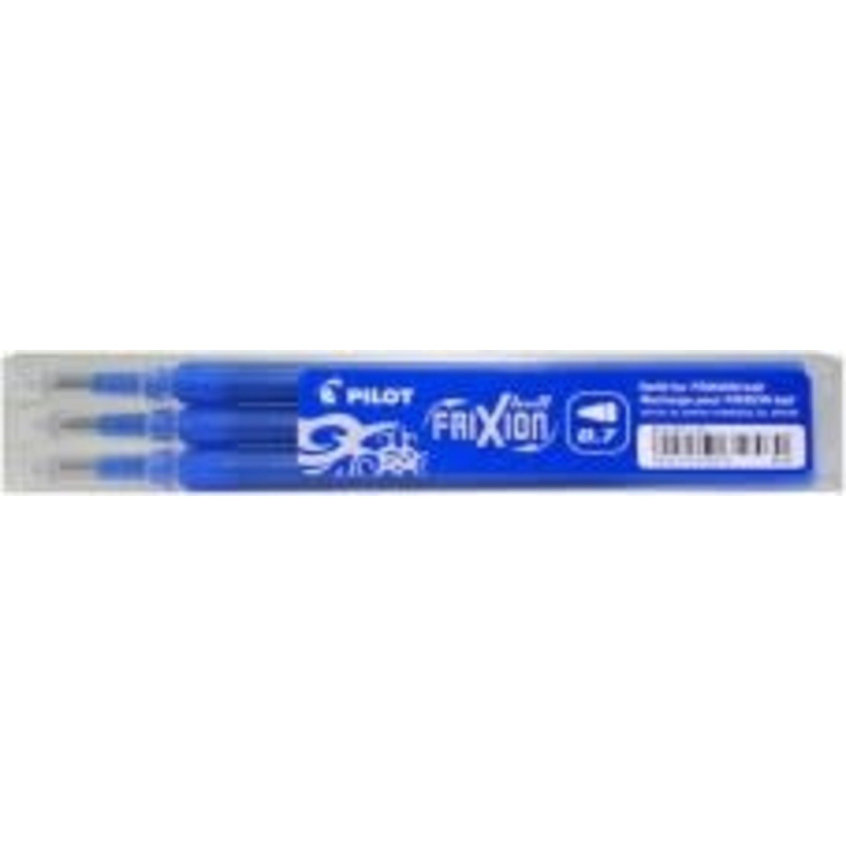 pilot Vulling "Frixion Ball & Clicker" 0.7mm, set van 3 stuks - Blauw