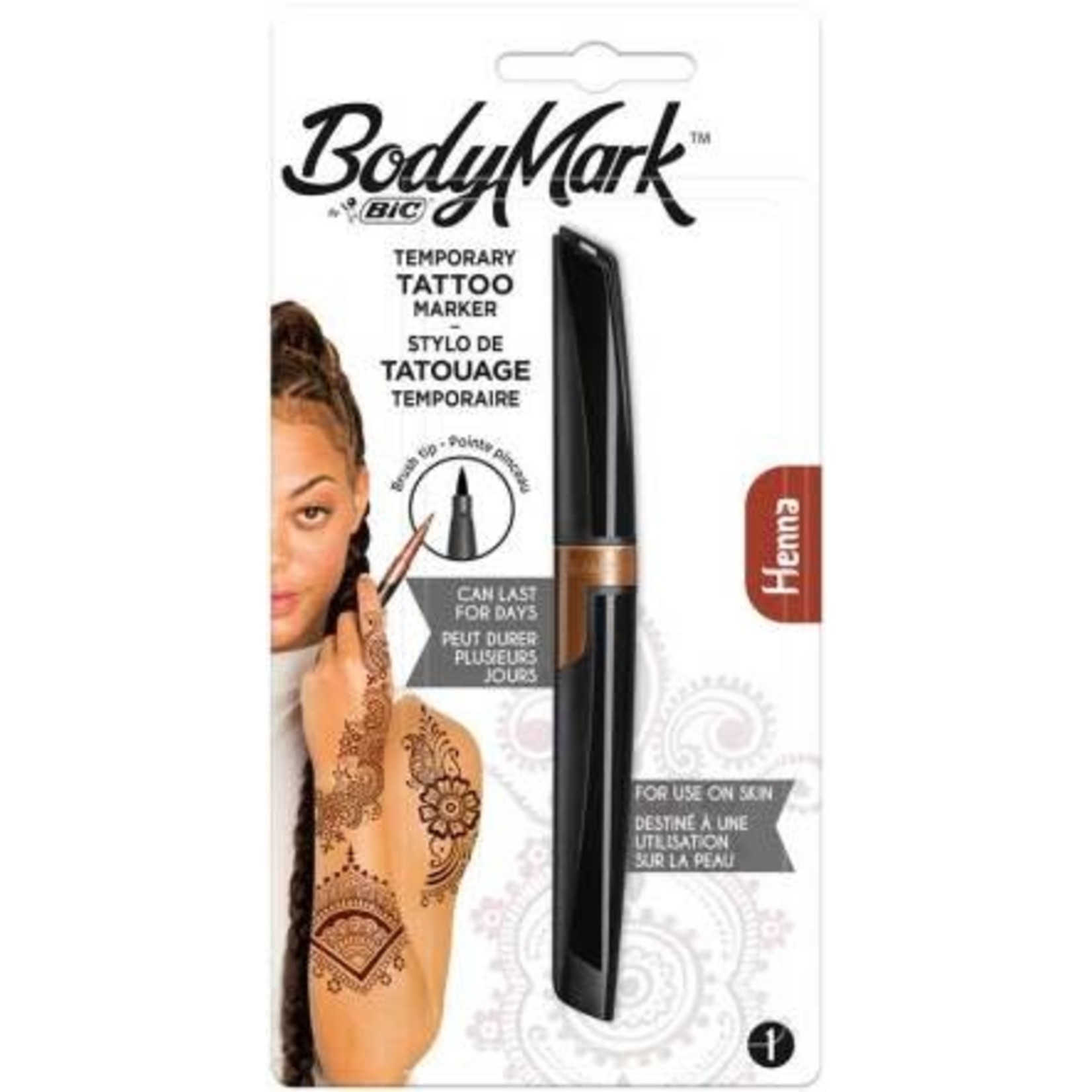 Bic Tijdelijke tattoo marker "BodyMark" 1 stuk - Henna
