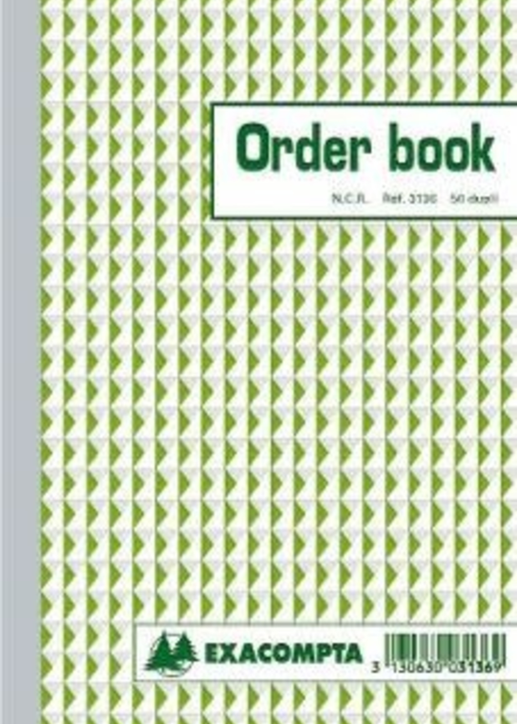 Exacompta Orderboek 13.5x21cm, 50 blad, tweevoud, NCR - Gelijnd