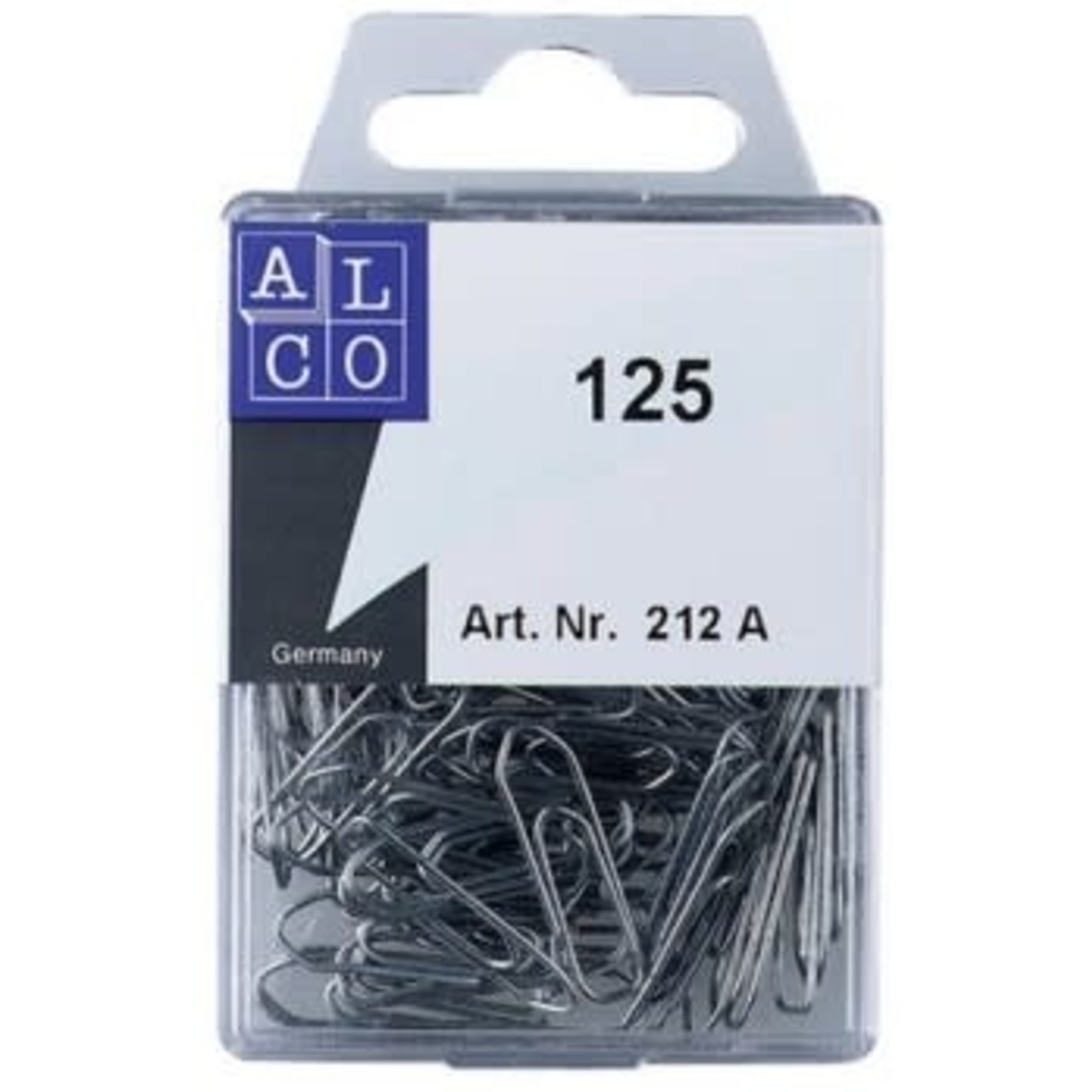 Alco Papierklemmen 26mm, ophangdoosje met 125 stuks