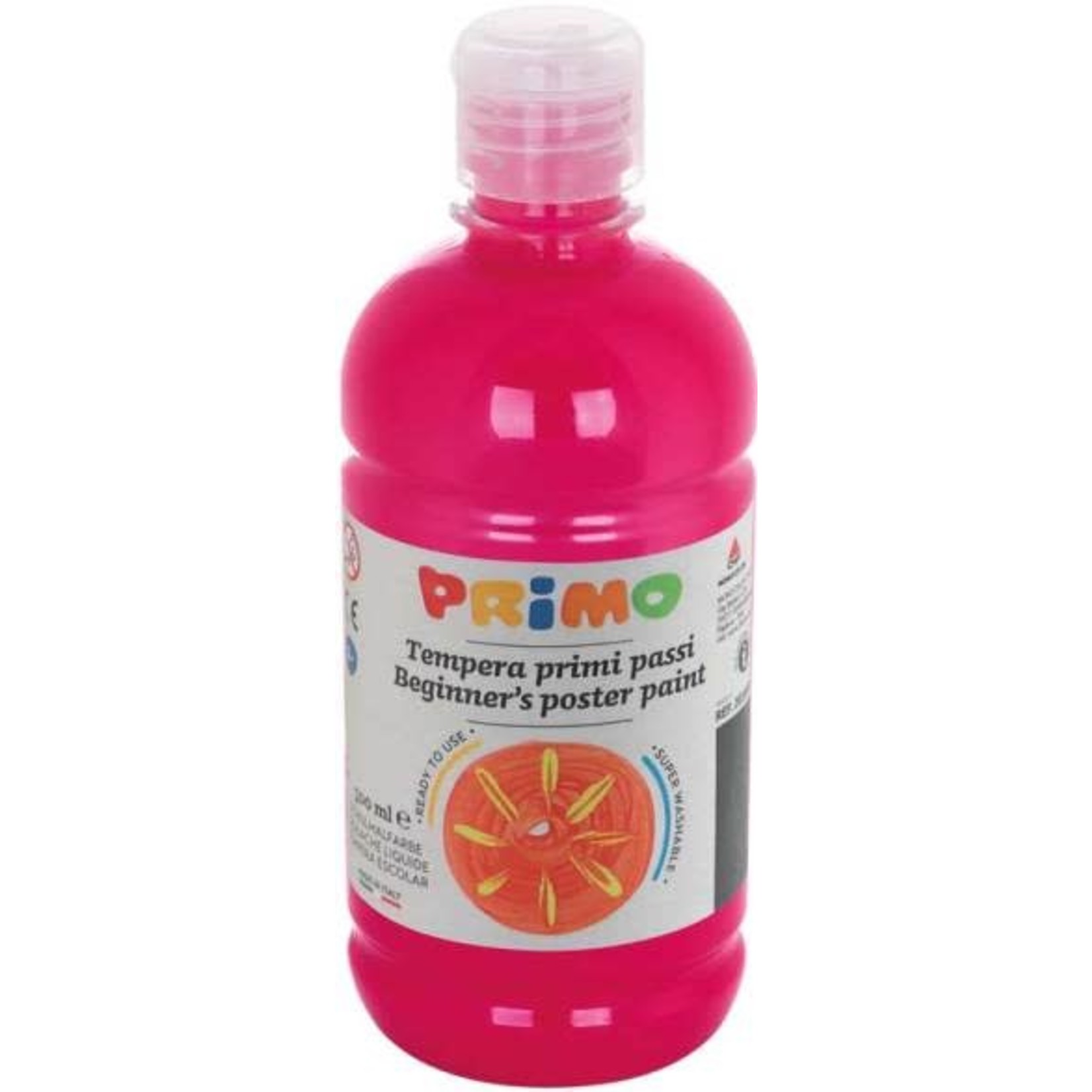 Primo Plakkaatverf "Tempera" fles van 500ml, ready-mix - Magenta (n° 301)