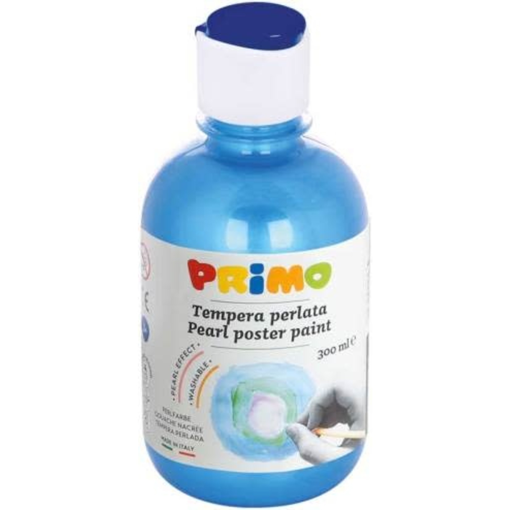 Primo Plakkaatverf "Tempera Pearl" fles van 300ml, ready-mix - Ultramarijn n° 500