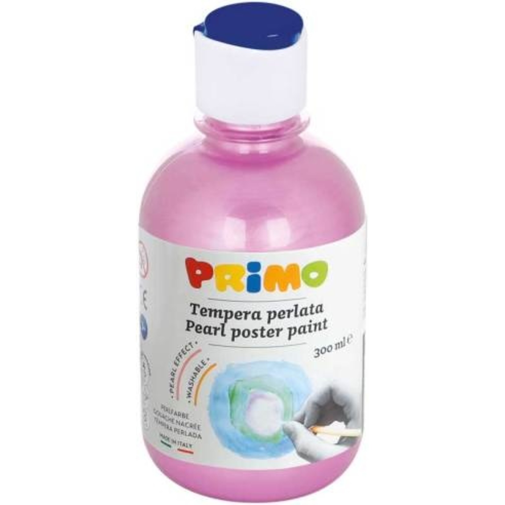 Primo Plakkaatverf "Tempera Pearl" fles van 300ml, ready-mix - Roze n° 330