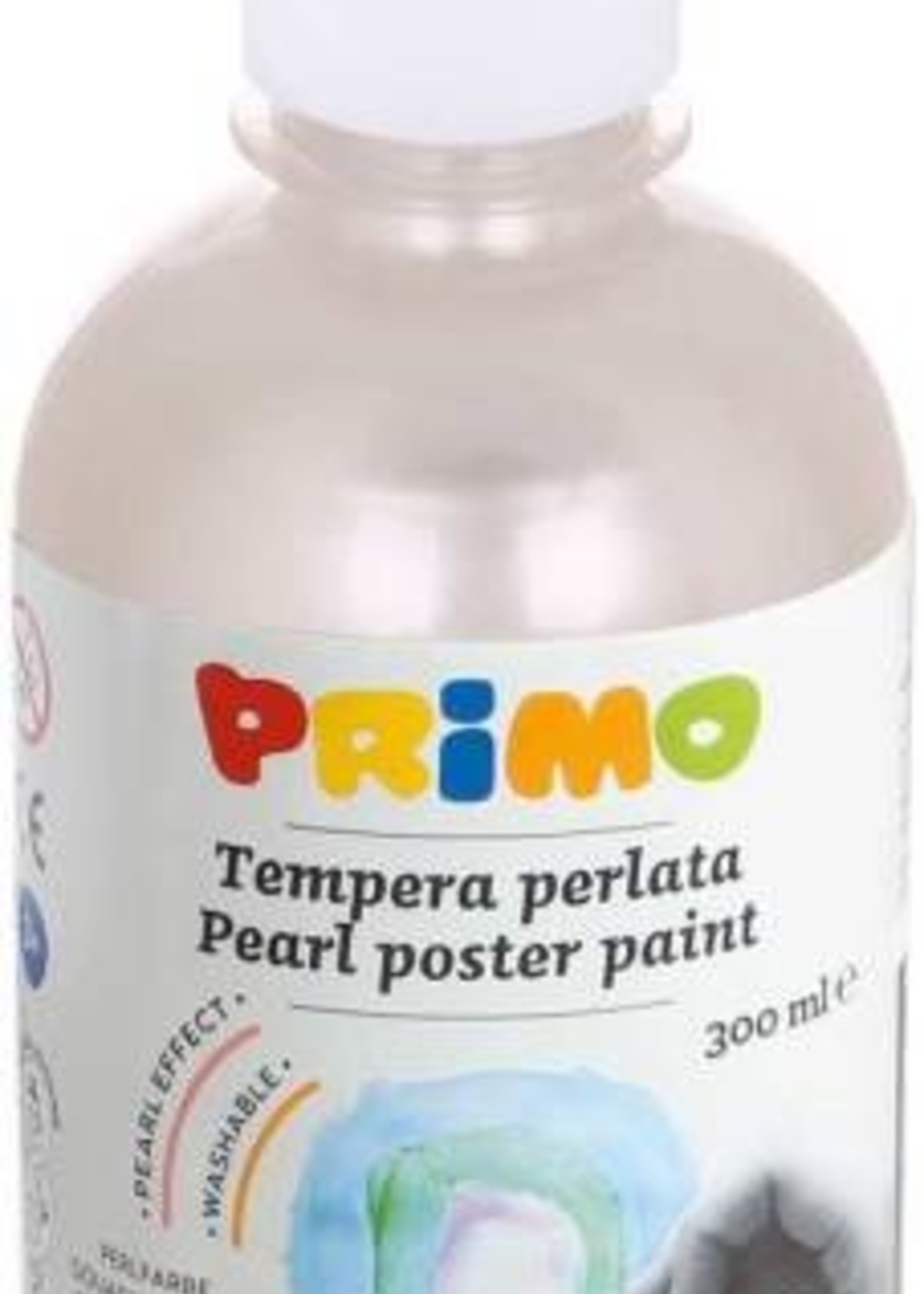 Primo Plakkaatverf "Tempera Pearl" fles van 300ml, ready-mix - Parelmoer n° 900