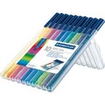 Staedtler Viltstift "Triplus Color" met drukstabiele punt 1.0mm - opstelbare box van 10