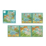 scratch MAGNETISCH PUZZELBOEK TO GO - DINOSAURUS 18x18x1.5cm (gesloten), 54x18x0.5cm (open), met 2 magnetische puzzels van 20 stuks, 3+