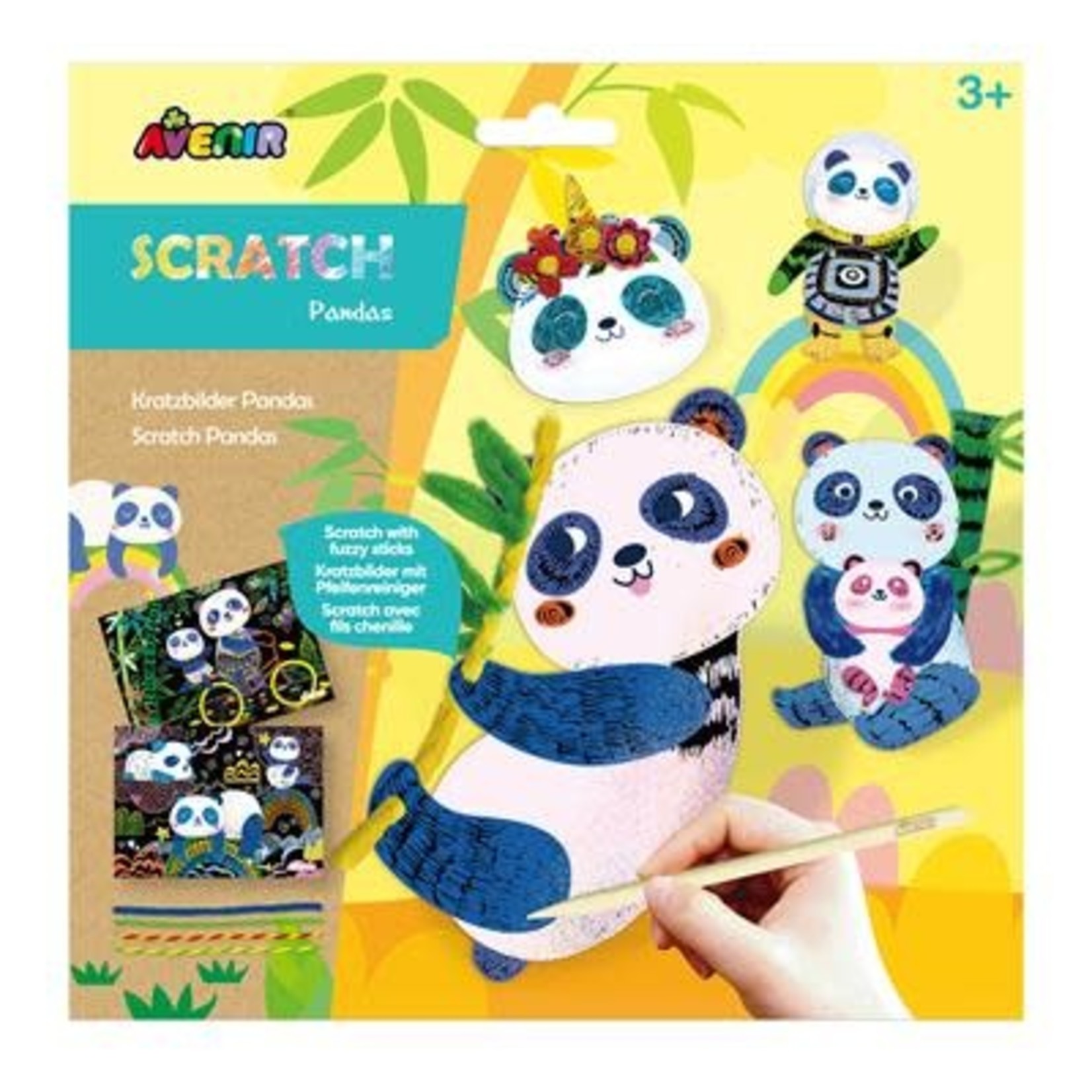 avenir Scratch: ART met PIJPENRAGERS / PANDA'S,  3+