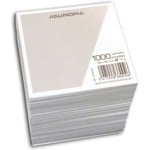 Aurora Vulling voor memokubus, witte blaadjes 90x90mm - 1000 vel