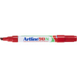 artline Permanente Marker "90N" schuine punt, 2.0-5.0mm - Rood