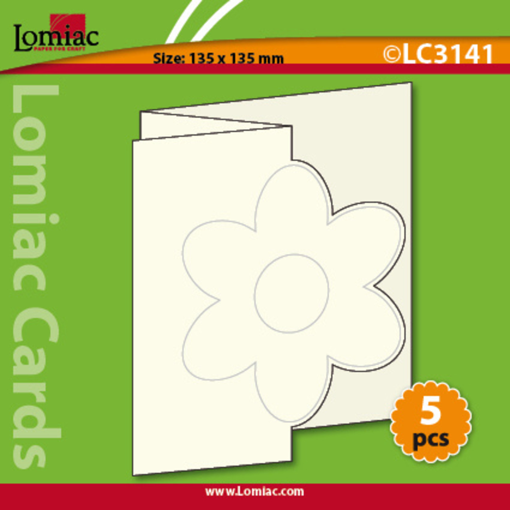 lomiac Lomiac Cards Bloem (5 stuks)