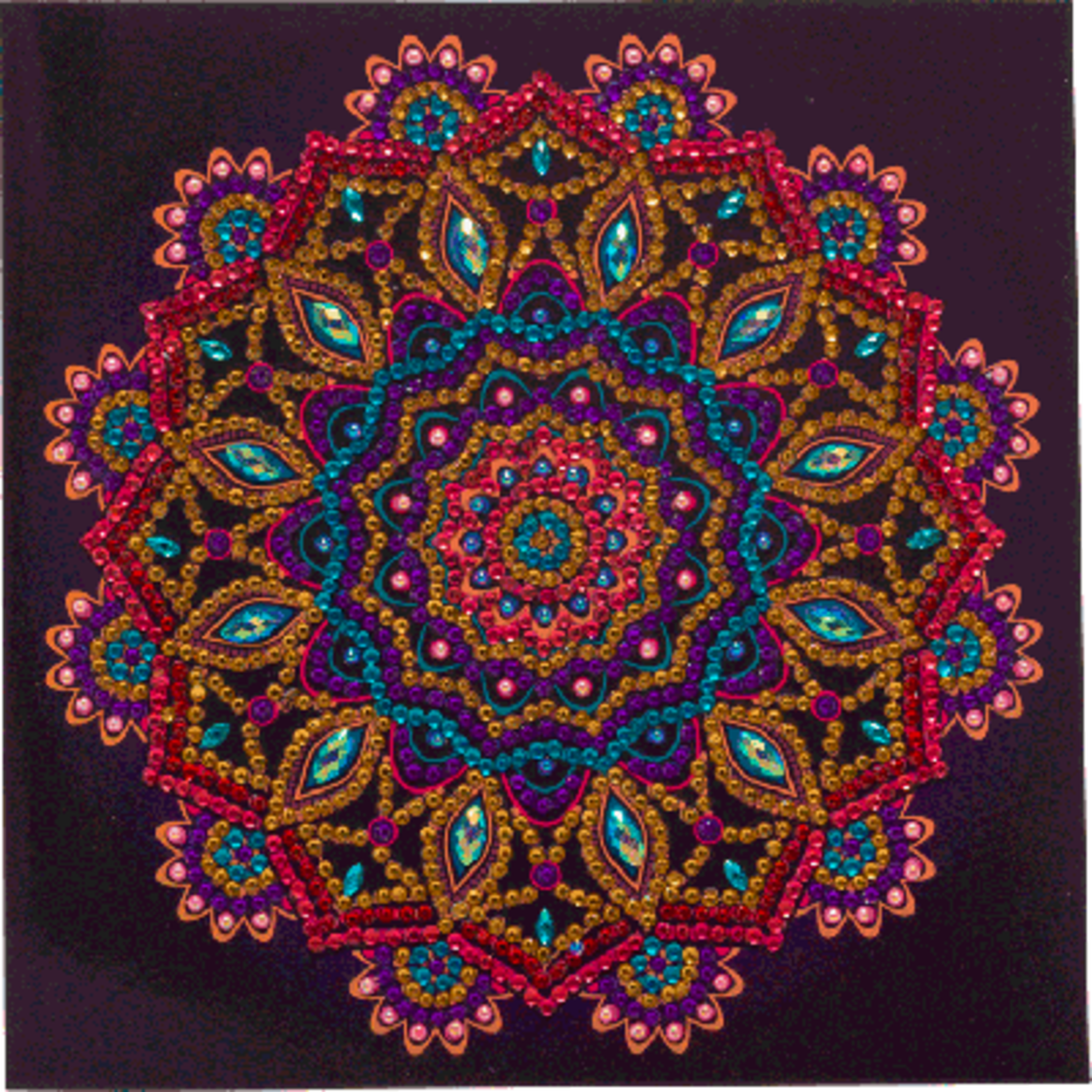 Craft Buddy Crystal Card kit - Mandala 18x18cm