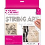 graine creative String art plaat 220mm x 220mm x 9mm - Love