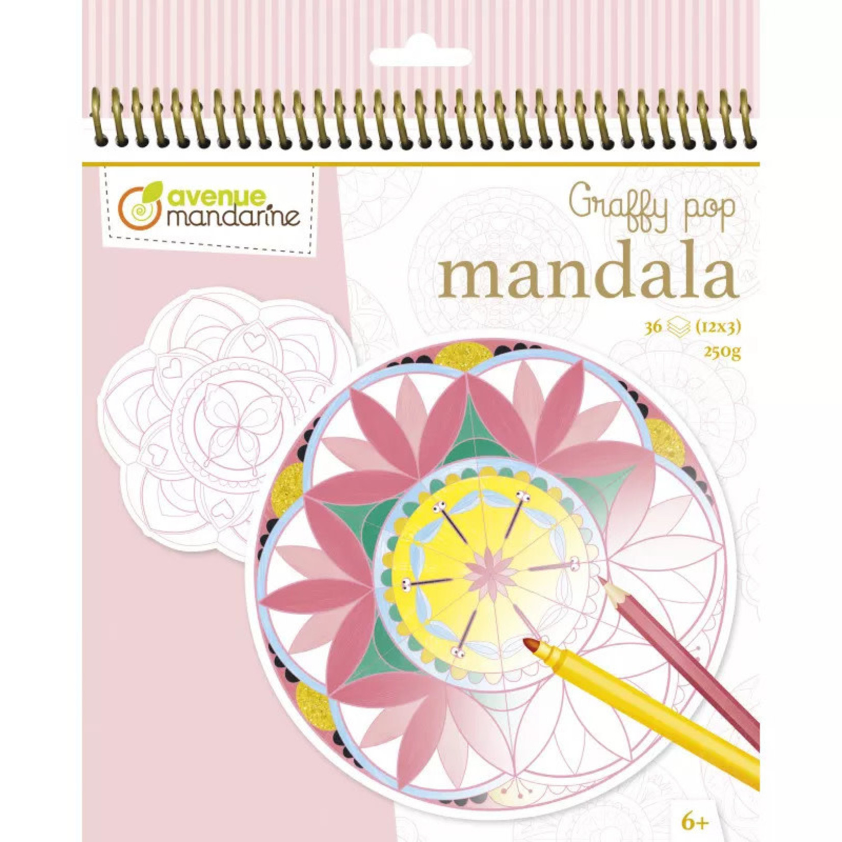Mandarine Graffy Pop - Mandala Meisje  (36p / 250g)
