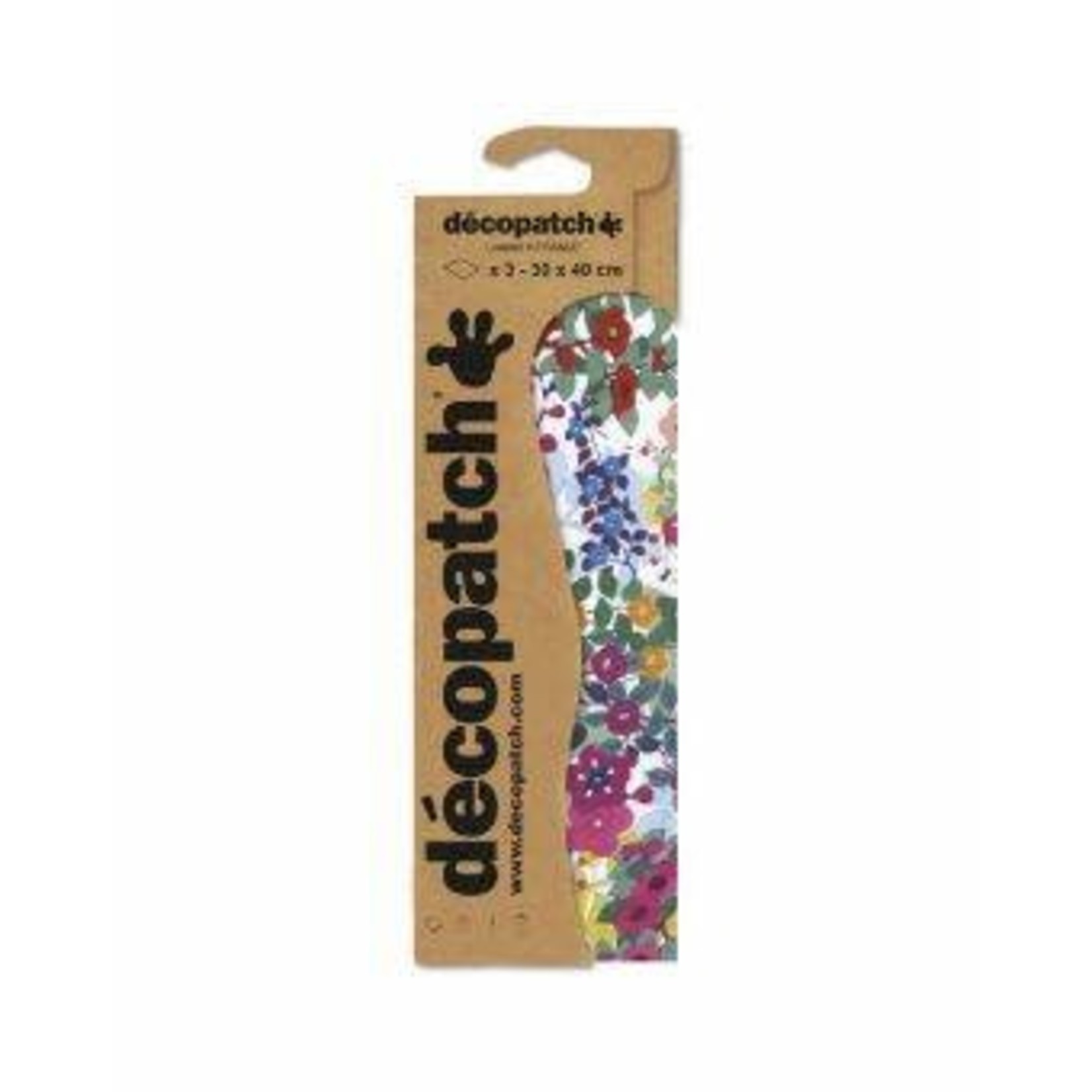 Decopatch 30x40 cm - 3 vellen - watercolour bloemen