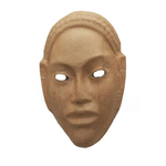 Decopatch African mask brown paper Mache 21 x 18 cm