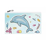 diamond dots Diamond Dotz Etui met rits - Dolphin Party - ronde steentjes