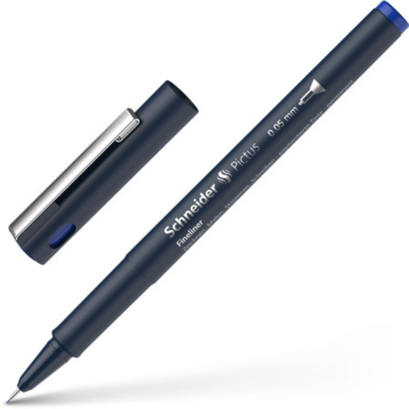 schneider fineliner schneider 0.05 blauw