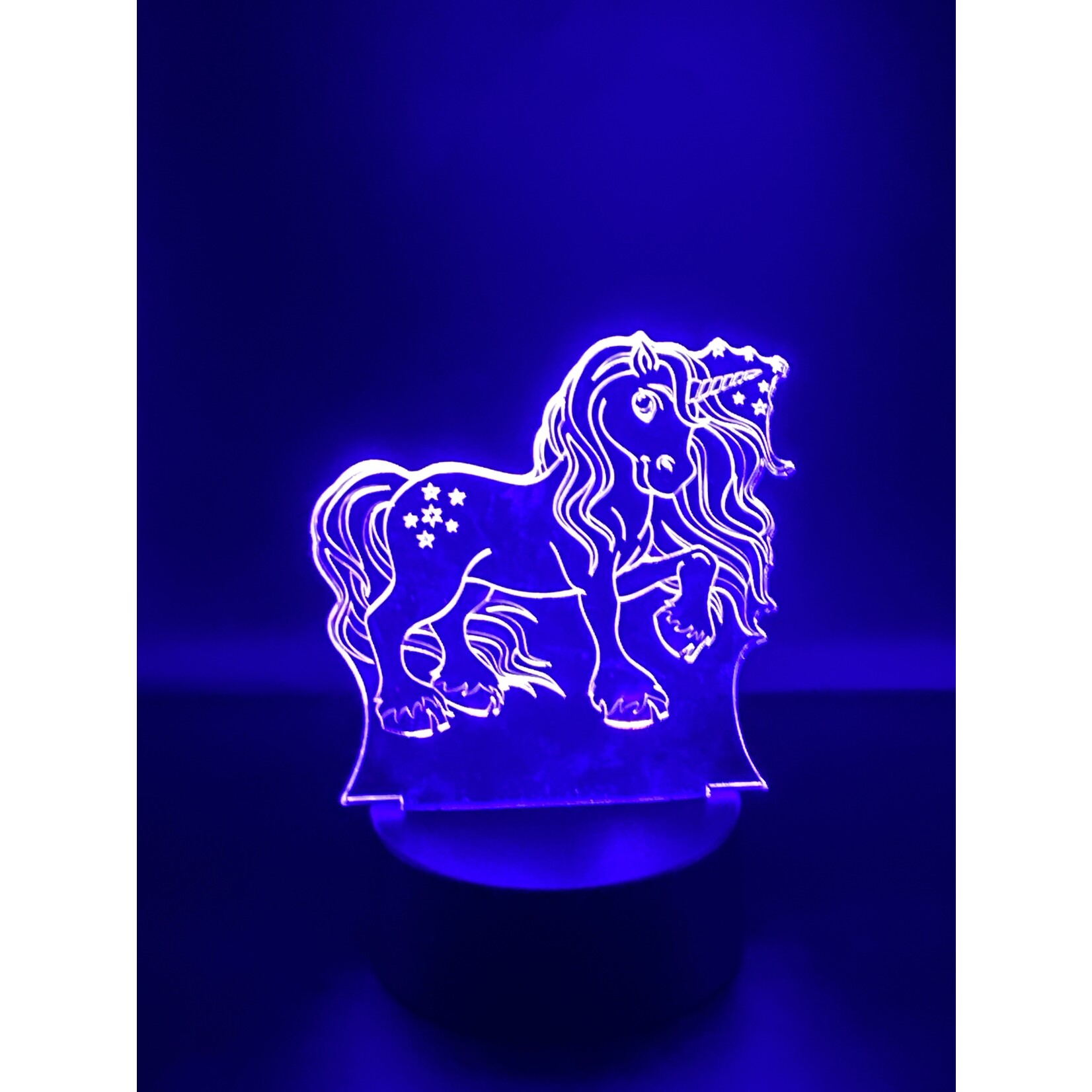 Hilset Creative 3D led lamp - unicorn