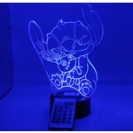 Hilset Creative 3D led lamp - stitch met pop