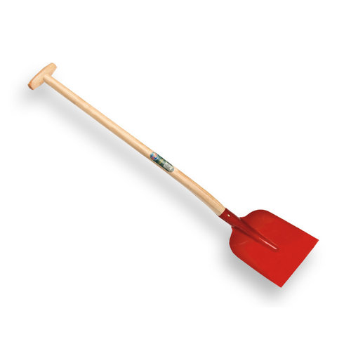 Betonschop rood + atlas schopsteel 110 cm Betonschop rood + atlas schopsteel 110 cm