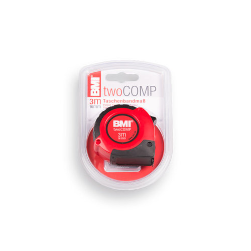BMI Two Comp Rolbandmaat 3 meter. BMI Two Comp Rolbandmaat 3 meter.
