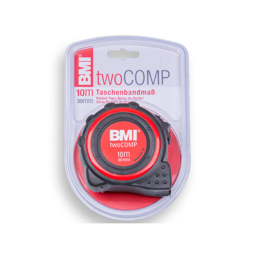 BMI Two Comp Rolbandmaat 10 meter. BMI Two Comp Rolbandmaat 10 meter.