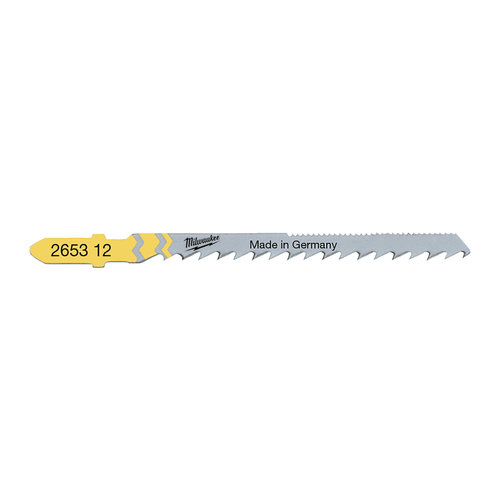 Milwaukee Decoupeerzaagblad hout bochten tweezijdig 75 x 4/1,2 mm (5 stuks) SPECIAL Milwaukee Decoupeerzaagblad hout bochten tweezijdig 75 x 4/1,2 mm (5 stuks) SPECIAL