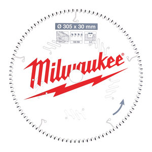 Milwaukee Cirkelzaagblad hout 305 x 30 x 3,0 ATB 100T -5°