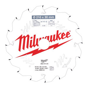 Milwaukee Cirkelzaagblad  MS W 210x30x2.4x16ATB