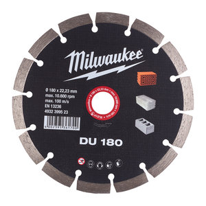 Milwaukee Diamantdoorslijpschijf DU 180