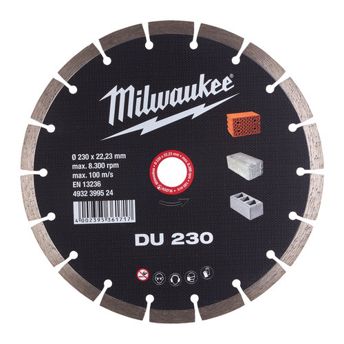 Milwaukee Diamantdoorslijpschijf DU 230 Milwaukee Diamantdoorslijpschijf DU 230