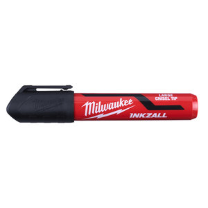 Milwaukee Marker INKZALL™ Beitel punt L 6,2 mm zwart (blister 3 stuks)