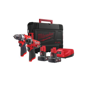 Milwaukee M12 FPP2A-602X M12 FUEL powerpack (M12 FPD, M12 FID, 2x M12 B6 accu, 1 x C12C lader, 1 xHD Box)