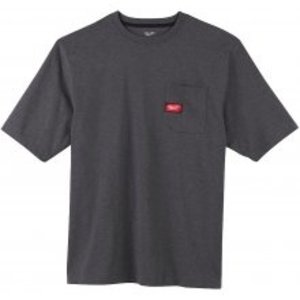 Milwaukee WTSSG-L - Work T-shirt short sleeve grijs