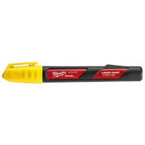 Milwaukee Marker INKZALL™ Verf marker geel (afname per 12 stuks in karton)