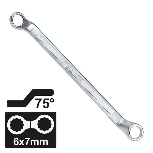 Force 75 offsett ring wrench 6x7