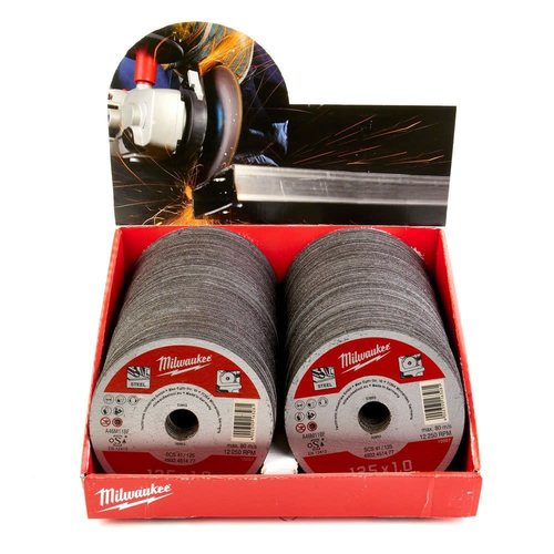 Milwaukee Counterdisplay metaaldoorslijpschijf SCS41 115 x 1 mm PRO+ (200 stuks) Milwaukee Counterdisplay metaaldoorslijpschijf SCS41 115 x 1 mm PRO+ (200 stuks)