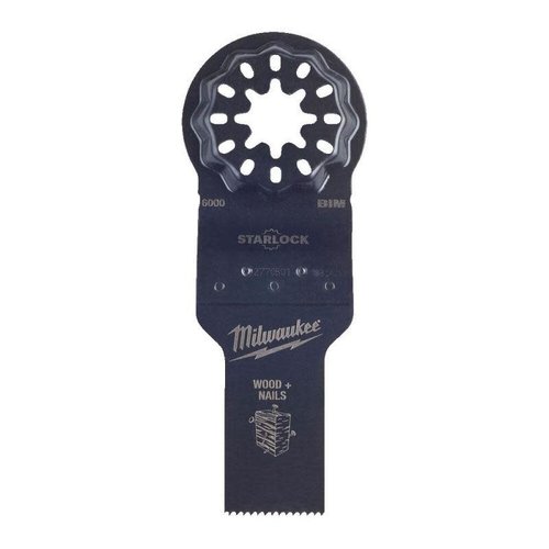 Milwaukee Multitool Starlock invalblad hout met nagels Bi-metaal 20 mm